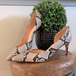J Crew Snakeskin Lucie Pumps NWT